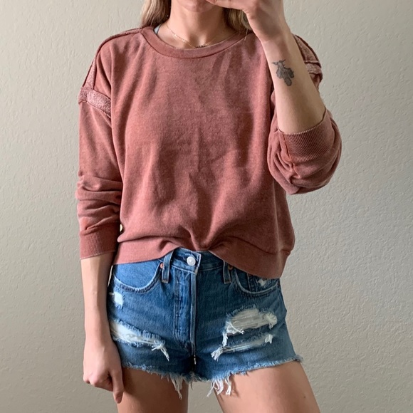 SALE! โญ๏ธ Vintage Havana cropped cozy fleece lined sweater - Picture 3 of 7